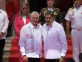 El dictador venezolano Nicolas Maduro posa junto con el dictador cubano Miguel Díaz-Canel