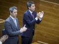 Carlos Mazón y Vicente Barrera, durante la celebración del Día del las Cortes Valencianas