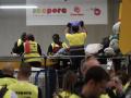 Trabajadores de inserción laboral en la planta Koopera de Cáritas Valencia