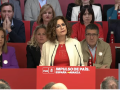 La vicepresidenta primera del Gobierno, María Jesús Montero, durante su discurso en el Comité Federal del PSOE
