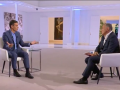 El presidente del Gobierno, Pedro Sánchez, durante su entrevista en RTVE con Xabier Fortes