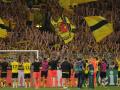 Los jugadores del Borussia Dortmund celebran la victoria ante el PSG en el partido de ida