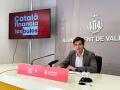 El concejal de lPSPV-PSOE en Valencia, Borja Sanjuán, criticando a los medios de comunicación críticos con el Gobierno de Pedro Sánchez