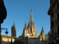 Torres de la catedral de Barcelona.