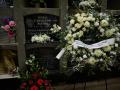 Lápida de la tumba del concejal de UPN, asesinado por ETA, Tomás Caballero