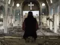 Una iglesia destruida en Siria