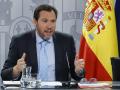 El ministro Óscar Puente, este martes en la Moncloa