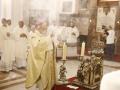 El obispo, Demetrio Fernández, en la basílica de San Juan de Ávila