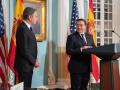 José Manuel Albares junto al secretario de Estado de EE.UU., Antony Blinken