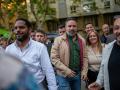 Santiago Abascal e Ignacio Garriga, en un acto electoral en Cataluña