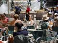 Una terraza en Valencia, la semana pasada