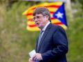 Politician Carles Puigdemont presenting his candidacy in the regional elections of Catalonia. during an event in Elna,, France, Elne, Perpignan, France, Spain - 06 Apr 2024