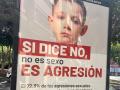"Si dice no, no es sexo, es agresión", dice el lema de una campaña que ha aparecido en Almería