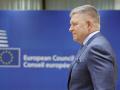 El primer ministro de Eslovaquia, Robert Fico, en la sede del Consejo Europeo