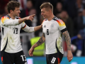 Kroos y Müller en un partido reciente de Alemania