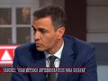 El presidente del Gobierno, Pedro Sánchez, en su entrevista en "Al Rojo Vivo" (La Sexta)
