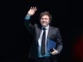 Javier Milei en el acto de VOX en Madrid