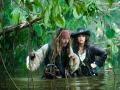 Johnny Depp y Penélopez Cruz, en Piratas del Caribe: En mareas misteriosas