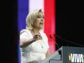 Marine Le Pen, en un acto de Vox en España
