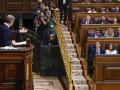 El líder del PP, Alberto Núñez Feijóo durante su intervención en el pleno del Congreso