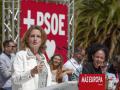 Teresa Ribera, en un acto electoral del PSOE en Cádiz
