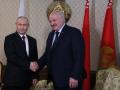Vladimir Putin y Alexander Lukashenko en Minsk