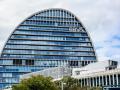 Fachada del edificio ‘La Vela’, en la ciudad del BBVA.