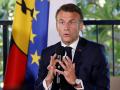 El presidente francés Emmanuel Macron en Nueva Caledonia
