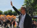El líder del PP, Alberto Núñez Feijóo, tras su comparecencia