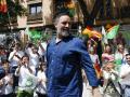 El líder de Vox, Santiago Abascal, este domingo, en Valencia
