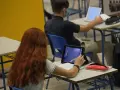 Alumnos con tablets en las aulas