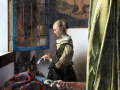 Muchacha leyendo una carta frente a la ventana () de Johannes Vermeer
