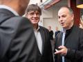 El expresidente de la Generalitat de Catalunya y candidato de Junts a las elecciones catalanas, Carles Puigdemont (i), y el secretario general de Junts per Catalunya, Jordi Turull (d), antes de una reunión con diputados de Junts, en Les 5 Éléments, a 16 de mayo de 2024, en Perpignan (Francia). Carles Puigdemont se ha reunido con los diputados electos de Junts para tejer la estrategia a seguir del partido a partir de las elecciones autonómicas del pasado 12 de mayo. La candidatura encabezada por Puigdemont obtuvo la segunda posición con 35 escaños, que calcula recabar 55 con el apoyo de ERC, e incluso 59 con el de la CUP.
16 MAYO 2024;JUNTS;JUNTS+;PARTIDO;ESTRATEGIA;12M;12 DE MAYO;ELECCIONES;COMICIOS;PACTO
Glòria Sánchez / Europa Press
16/5/2024