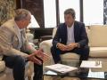 El presidente de la Generalitat Valenciana, Carlos Mazón, reunido con el portavoz de Compromís, Joan Baldoví