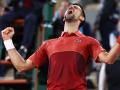Novak Djokovic celebra su triunfo ante Musetti