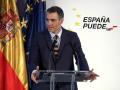 Pedro Sánchez, durante la presentación en la que habló de Barrabes en 2021