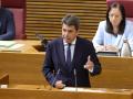 El presidente de la Generalitat Valenciana, Carlos Mazón, a finales de mayo, en las Cortes