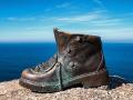 Bota del Peregrino en el Cabo de Finisterre