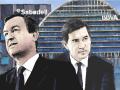 El consejero delegado de Banco Sabadell, César González-Bueno (izda.) y el presidente de BBVA, Carlos Torres, a la expectativa de los acontecimientos.