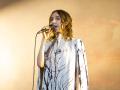 PJ Harvey durante un momento de su concierto en el Jardín Botánico