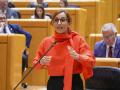 La ministra de Sanidad, Mónica García, durante la sesión de control al Gobierno del pleno del Senado