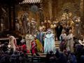 Una escena del Acto III de "Turandot" de Puccini con Marcello Giordani como Calàf y Maria Guleghina como Turandot