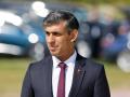 El primer ministro británico, Rishi Sunak, durante las ceremonias del Día D