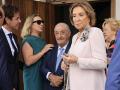 Juan José Hidalgo y su exmujer, Eloísa Gutiérrez, en primer término, en la Primera Comunión de su nieta Carlota