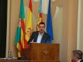 Imagen de Alberto Vidal (vox), concejal de Comercio en Castellón, en un pleno del ayuntamiento