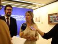 La vicepresidenta del Gobierno, Yolanda Díaz, en sus declaraciones a la prensa