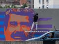 Mural del mandatario venezolano, Nicolás Maduro