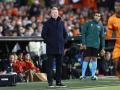 Ronald Koeman, durante un amistoso de Países Bajos preparatorio para la Eurocopa