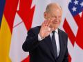 El canciller alemán Olaf Scholz durante la cumbre del G7