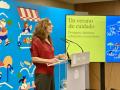 Mónica García durante la presentación